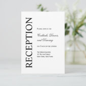 Hedendaagse Ontvangstkaarten Informatiekaartje (Staand voorkant)