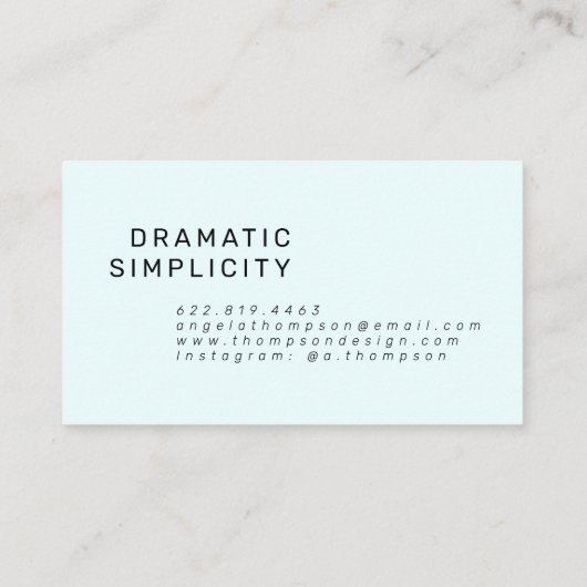 Hedendaagse pastel blauwgroen roze cirkel gradiënt visitekaartje (Achterkant)