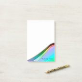 hedendaagse regenboog post-it® notes (Op bureau)