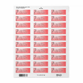 Hedendaagse roze en zwarte vectorgradiënt etiket (Full Sheet)