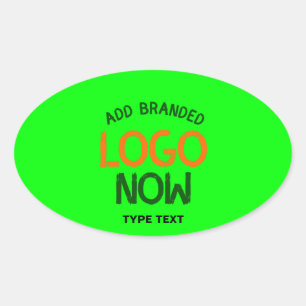 HEDENDAAGSE SCHONE NEON GROENE MODIEUZE CLIENT OVALE STICKER