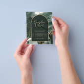 Hedendaagse Smaragdgroene Gouden Agaat Marmer BRUI Flyer (Hand)