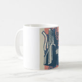 Hedendaagse Stedelijke Silhouet Pop Art Koffiemok (Voorkant links)