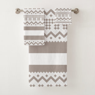 hedendaagse taal en witte meetkunde bad handdoek