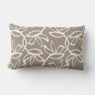 Hedendaagse Taupe Floral Kussen
