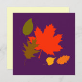 hedendaagse Thanksgiving Kaart (Voorkant / Achterkant)