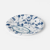 Hedendaagse Toile Birds & Florals Paper Bord (Gekanteld)