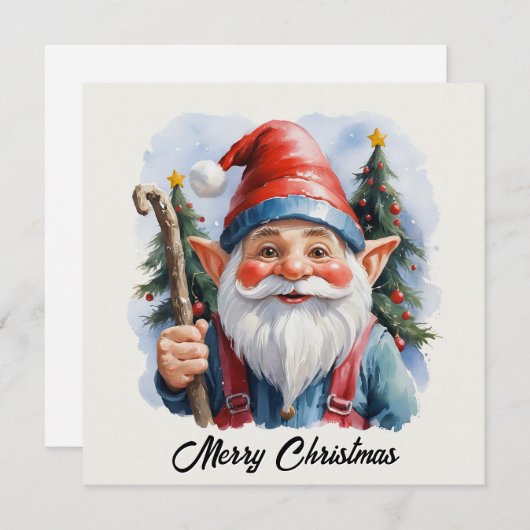 Hedendaagse Trendy Speelse Fantasie Niet-foto Feestdagenkaart (Voorkant / Achterkant)