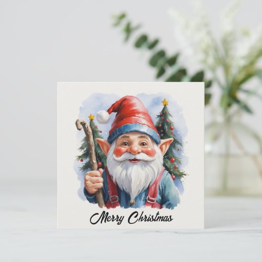 Hedendaagse Trendy Speelse Fantasie Niet-foto Feestdagenkaart (Staand voorkant)