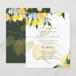 Hedendaagse Trouw Uitnodiging Citroenboom Elegant