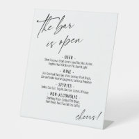 Hedendaagse typografie met handschrift Open Bar Me