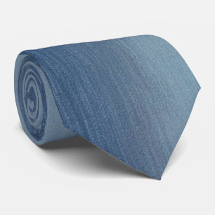 Hedendaagse vervaagde denim look Stropdas