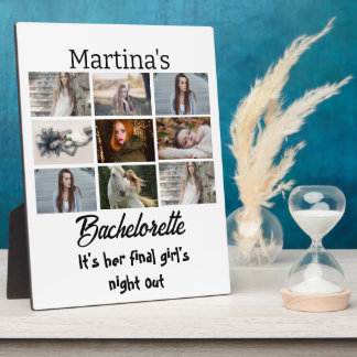 Hedendaagse vrijgezellenfeest gepersonaliseerde 9  fotoplaat