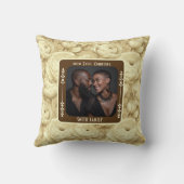 Hedendaagse ware liefde bruiloft Sierkussen (Achterkant)