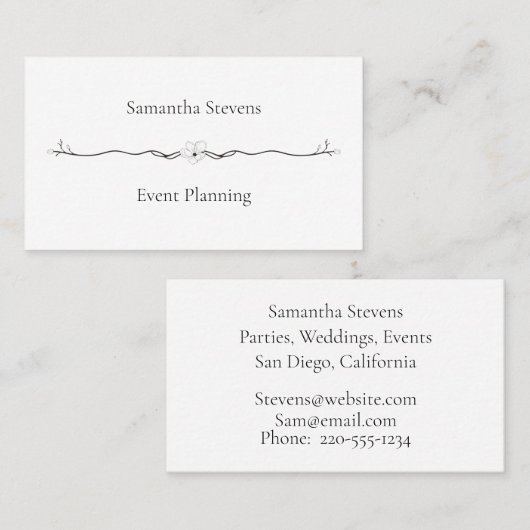 hedendaagse zwarte en witte Professional Visitekaartje (Voorkant / Achterkant)