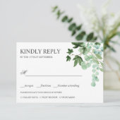 Hedera | Ivy feuille MARIAGE RSVP REPAS CHOIX (Debout devant)