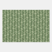 Hedera Ivy Vines - botanisch groen L_D patroon. Inpakpapier Vel (Voorkant 2)