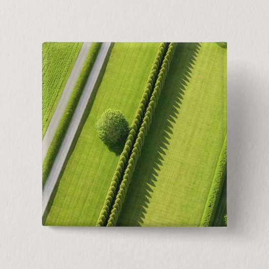 Hedge in The Hamptons Vierkante Button 5,1 Cm (Voorkant)