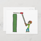 Hedge Trimming Briefkaart (Voorkant / Achterkant)