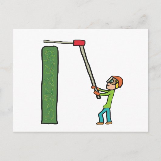 Hedge Trimming Briefkaart (Voorkant)