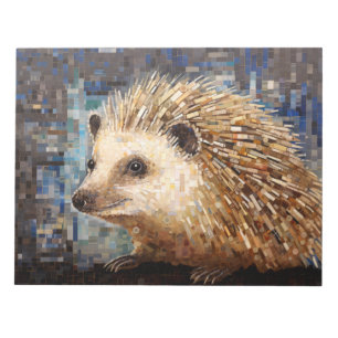Hedgehog Animal Art Decor Verf Mozaïek Notitieblok