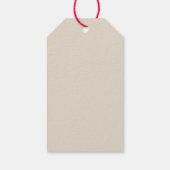 Hedgehog Apple Hart Verjaardag Cadeaulabel (Achterkant)