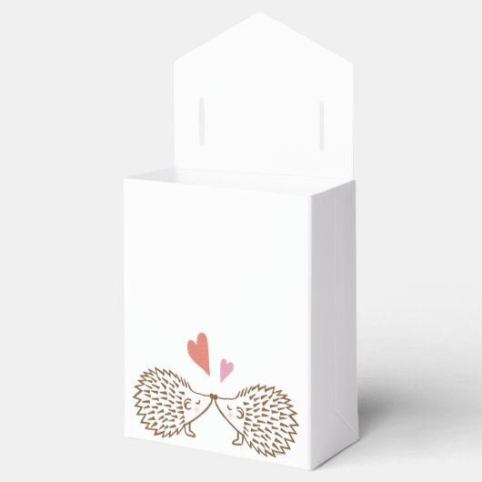 Hedgehog Bruiloft Favor Box Schattigee Hedgehogs H Bedankdoosjes (Geopend)