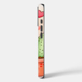 Hedgehog Cactus Cheers Waterverf Case-Mate iPhone Case (Achterkant / Links)