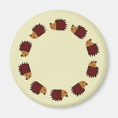 Hedgehog Crossing Magnet Magneet (Voorkant)