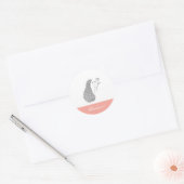 Hedgehog Dank u Stickers Aangepaste Schattigee Hed (Envelop)