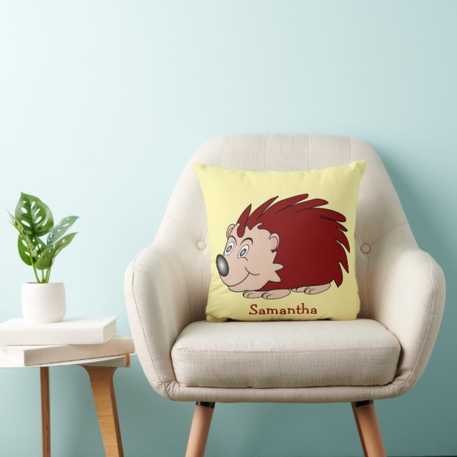 Hedgehog Design Personalised Kussen (Stoel)