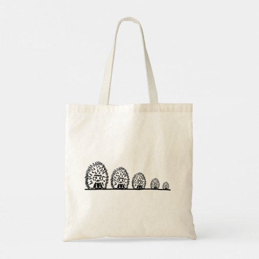 Hedgehog design Tote Bag (Dos)