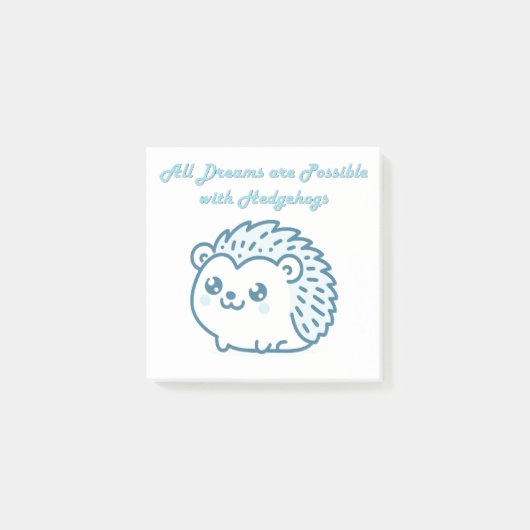 Hedgehog dream post it post-it® notes (Voorkant)