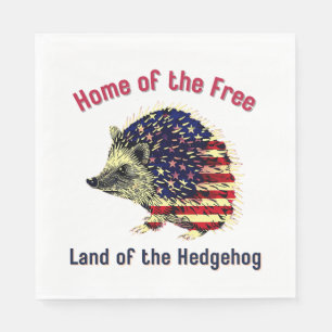 Hedgehog Flag America Servet