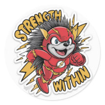 Hedgehog Flash Sticker - Sterkte Binnen