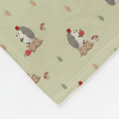 Hedgehog Fleece Deken (Hoek)