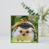Hedgehog Friendship Kaart (Staand voorkant)