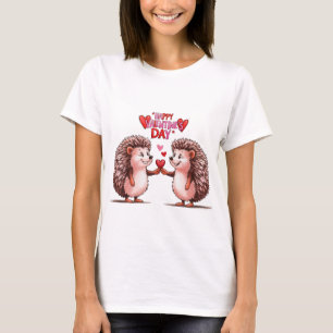 Hedgehog Heart - Valentijnsdag Love T-shirt