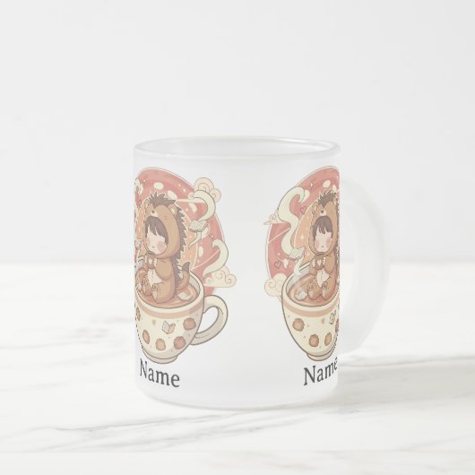 Hedgehog Heat Reveal Magic Coffee Mug (Devant droit)