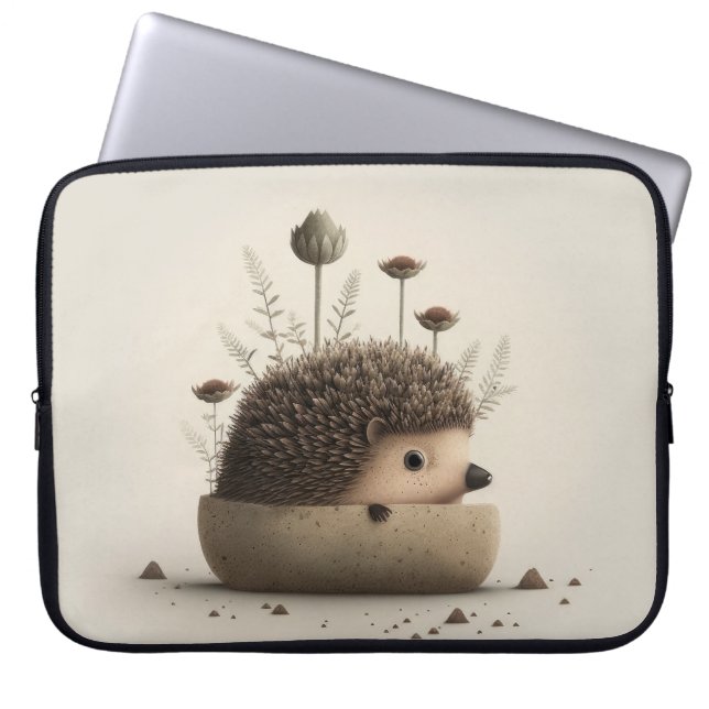 Hedgehog-laptophoes Laptop Sleeve (Voorkant)