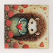 Hedgehog liefde 2 legpuzzel (Horizontaal)