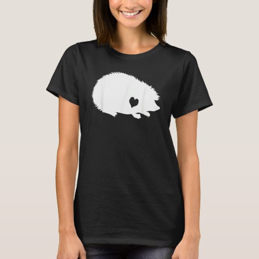 Hedgehog Love Heart Hedgehog Costume Hedgehog T-shirt (Voorkant)