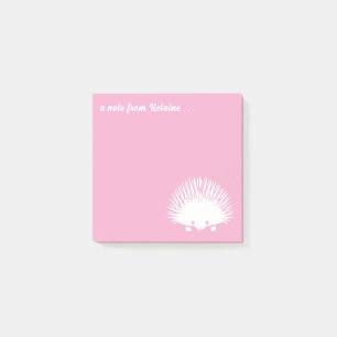 Hedgehog Mom Schattigee aangepaste kleur en tekst Post-it® Notes