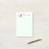 Hedgehog personaliseren Post-it® notes (Op bureau)