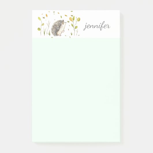 Hedgehog personaliseren Post-it® notes (Voorkant)