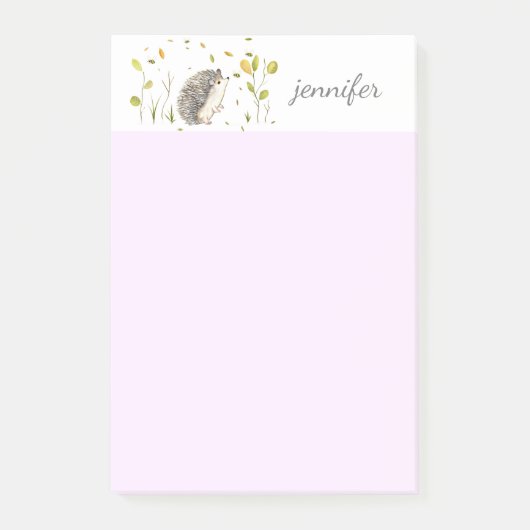 Hedgehog personaliseren Post-it® notes (Voorkant)
