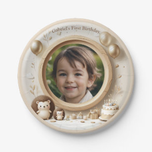 Hedgehog Photo Lijst voor verjaardagsfeestjes voor Papieren Bordje