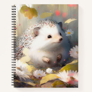 Hedgehog Portret Dierschilderij Wildlife Forest Notitieboek