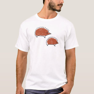 Hedgehog prehistorische grot schilderij dierlijke t-shirt