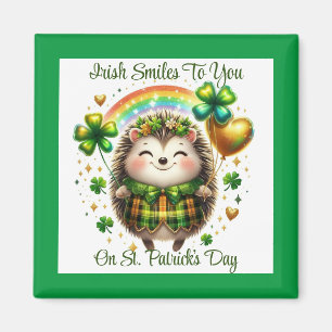 Hedgehog St. Patrick's Day Magnet Magneet
